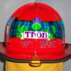 Custom Fire Helmet Scottish